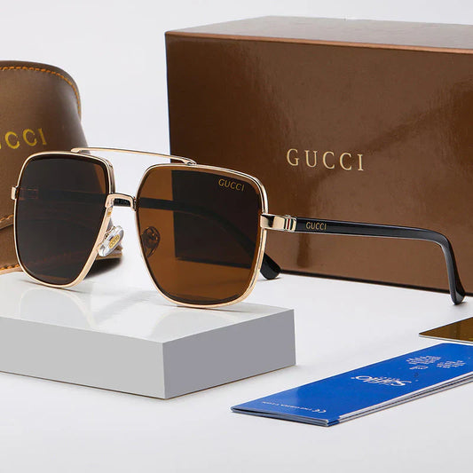 2025 Sunglasses Large Frame Gradient Beam Square Sunglasses