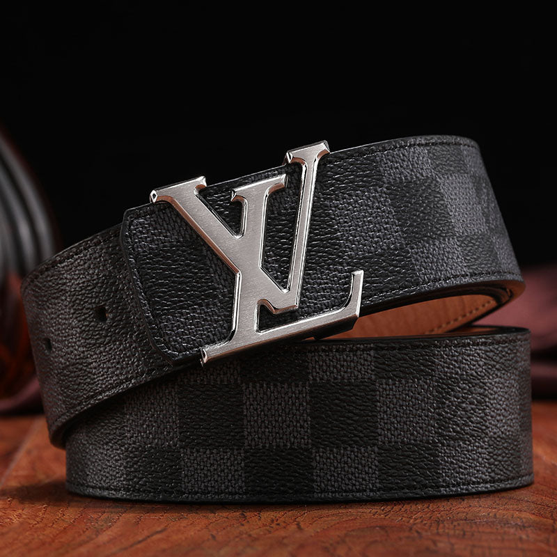 2025 3 Colors printed letter leather belt