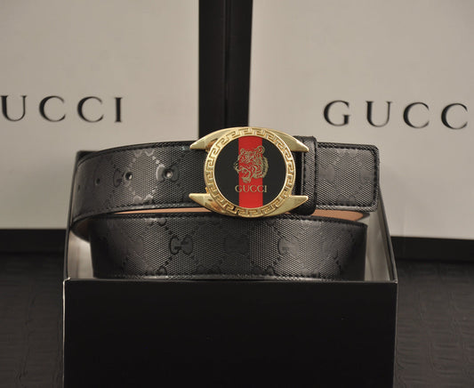 2025 2 Colors printed letter leather belt