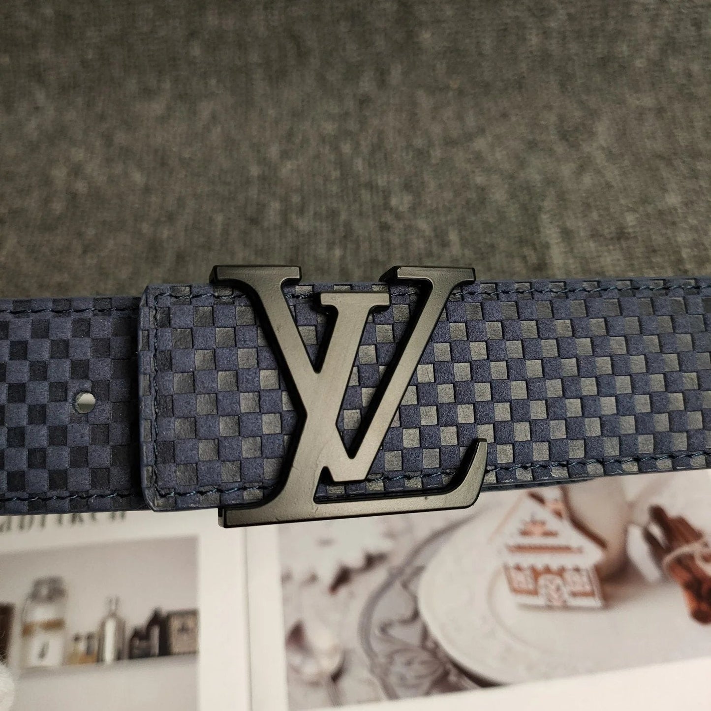 2025 3 Colors Blue Leather Belt