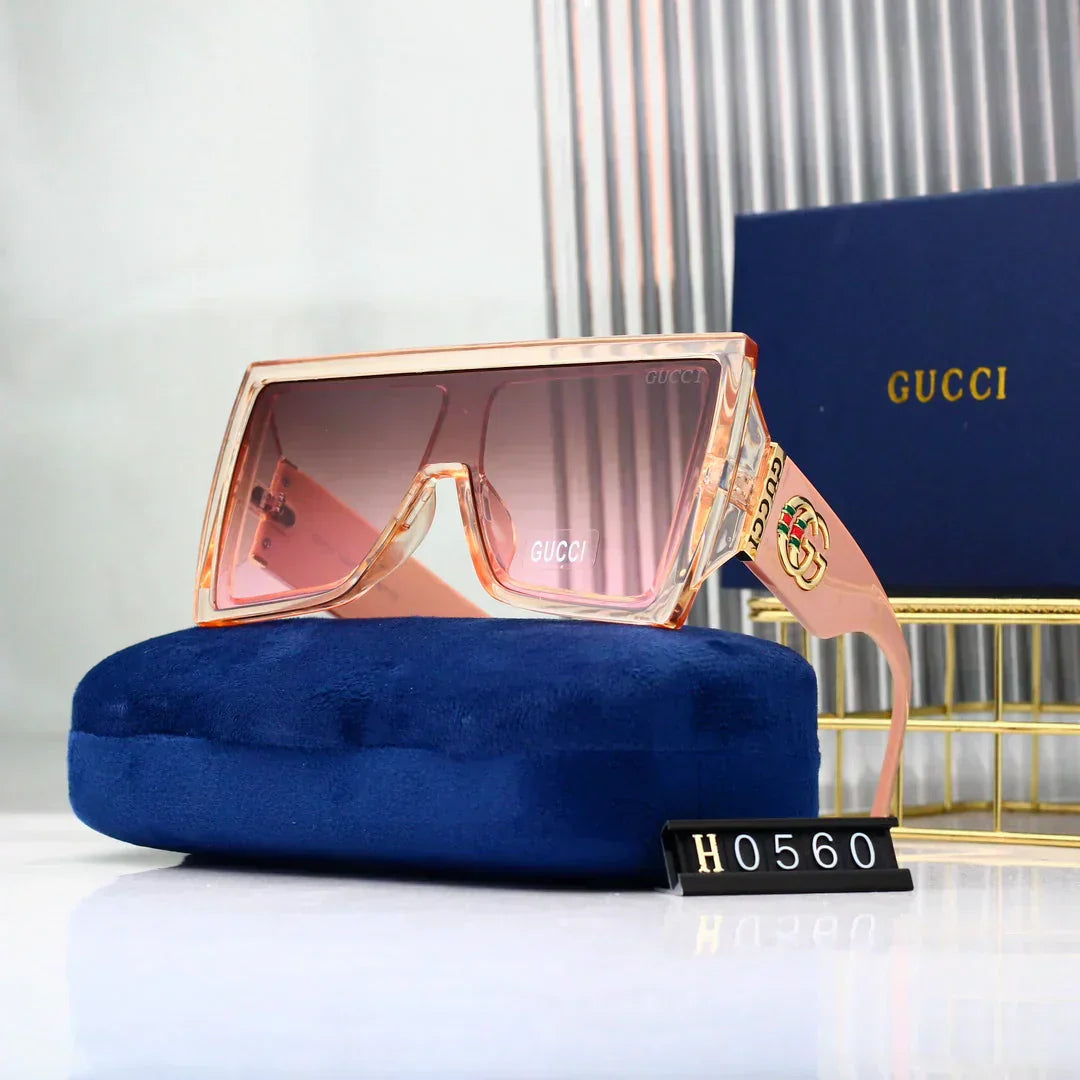 2025 Trendy Square Frame One-Piece Sunglasses