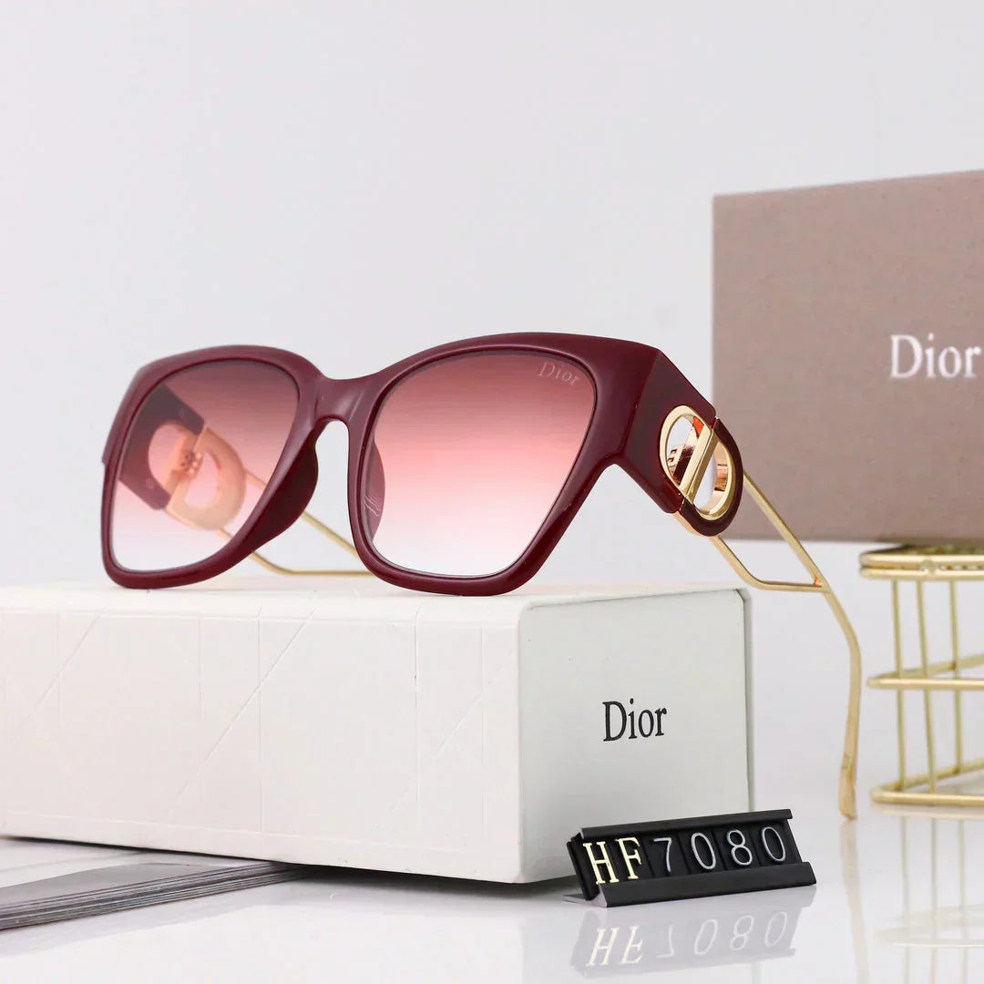 2025 Large frame fashionable cat-eye sunglasses