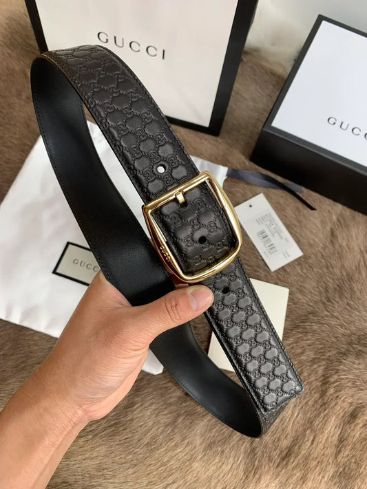 2025 Handmade custom Italian leather embossed belt 4.0cm