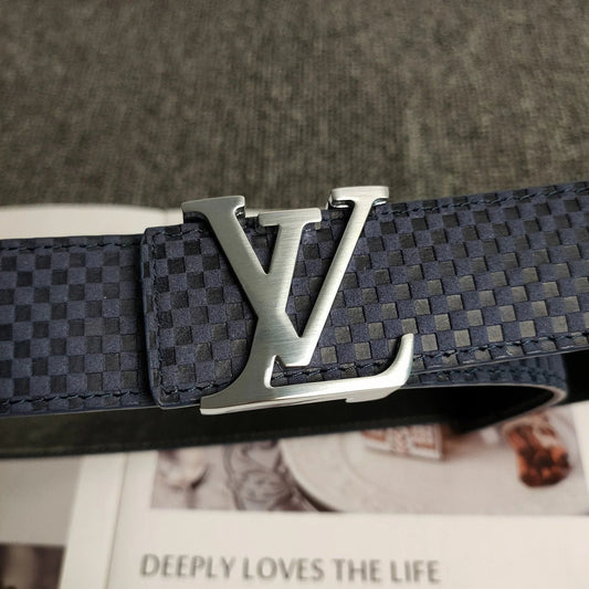 2025 3 Colors Blue Leather Belt