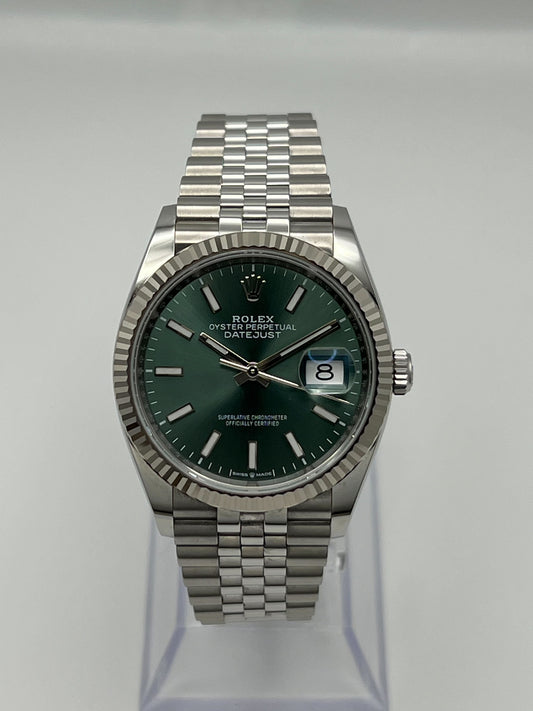 2025 Watch Datejust 126234 White Gold Stainless Steel Mint Green Dial Oyster (2024)