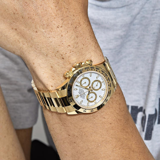 2025 Watch Daytona 116508 Yellow Gold White Dial (2023)