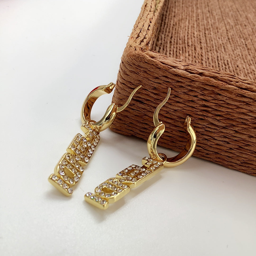 2025 Diamond Logo Earrings