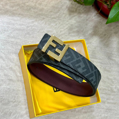 2025 Double ring reversible enamel metal belt width 4.0CM