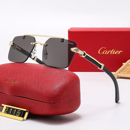 2025 Frameless leopard sunglasses 2115