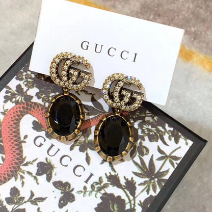 2025 3 Colors Elegant Crystal Earrings