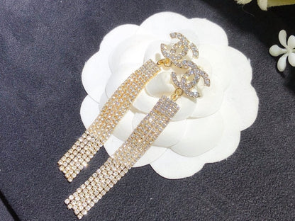2025 Fashion Crystal Willow Comb Earrings