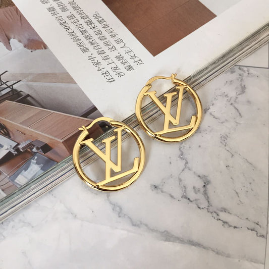 2025 Fashion Letter Hollow Earrings