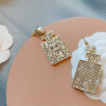 2025 Luxury Pearl Wine Bottle Drop Earrings
