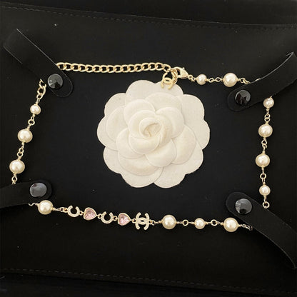 2025 heart-shaped pearl necklace