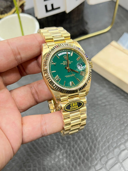 CBD watch Datejust Sunday type / 40mm gambling table green dogtooth bezel / Seagull 3255 fully automatic mechanical movement / super weight 216 grams