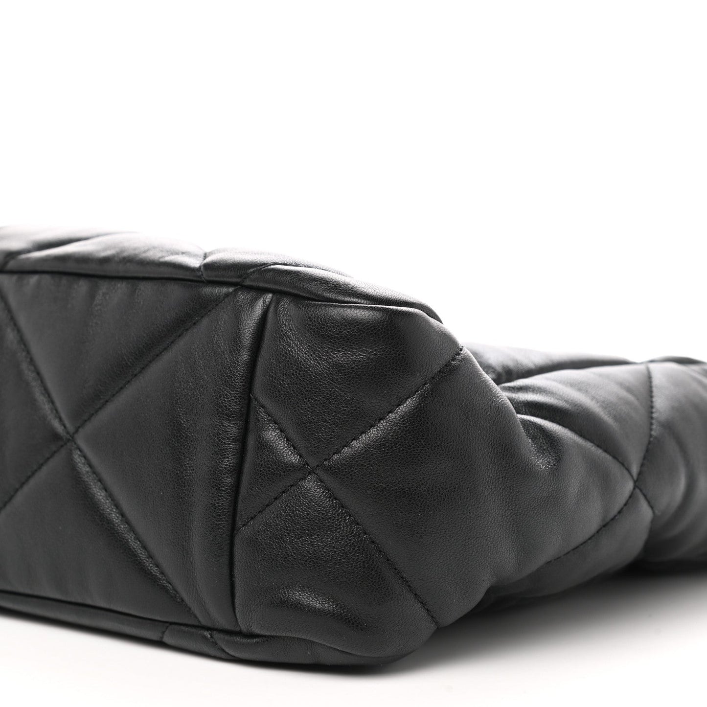 2025 Bag Lambskin Quilted CC 19 Shopping Bag Black