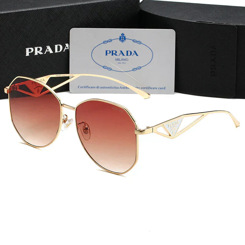2025 Unisex Triangle Logo Metal Sunglasses