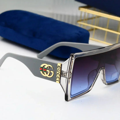 2025 Trendy Square Frame One-Piece Sunglasses