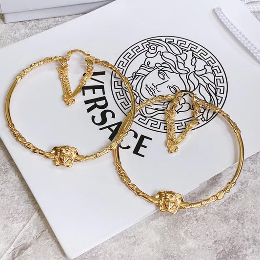 2025 Oversized Golden Hoop Earrings