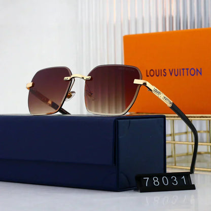 2025 Polygonal rimless cut-edge sunglasses