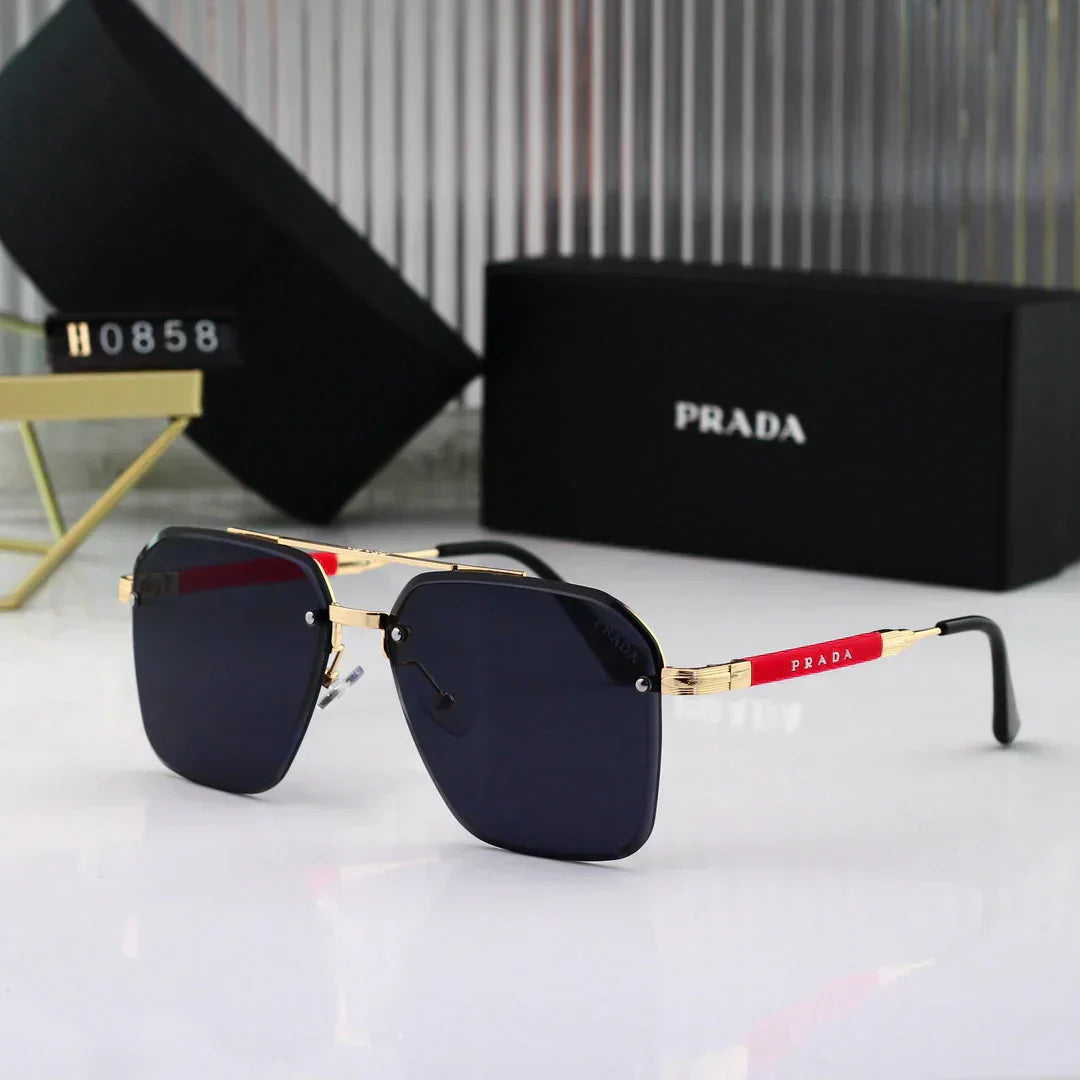 2025 Gold Thin Frame Sunglasses