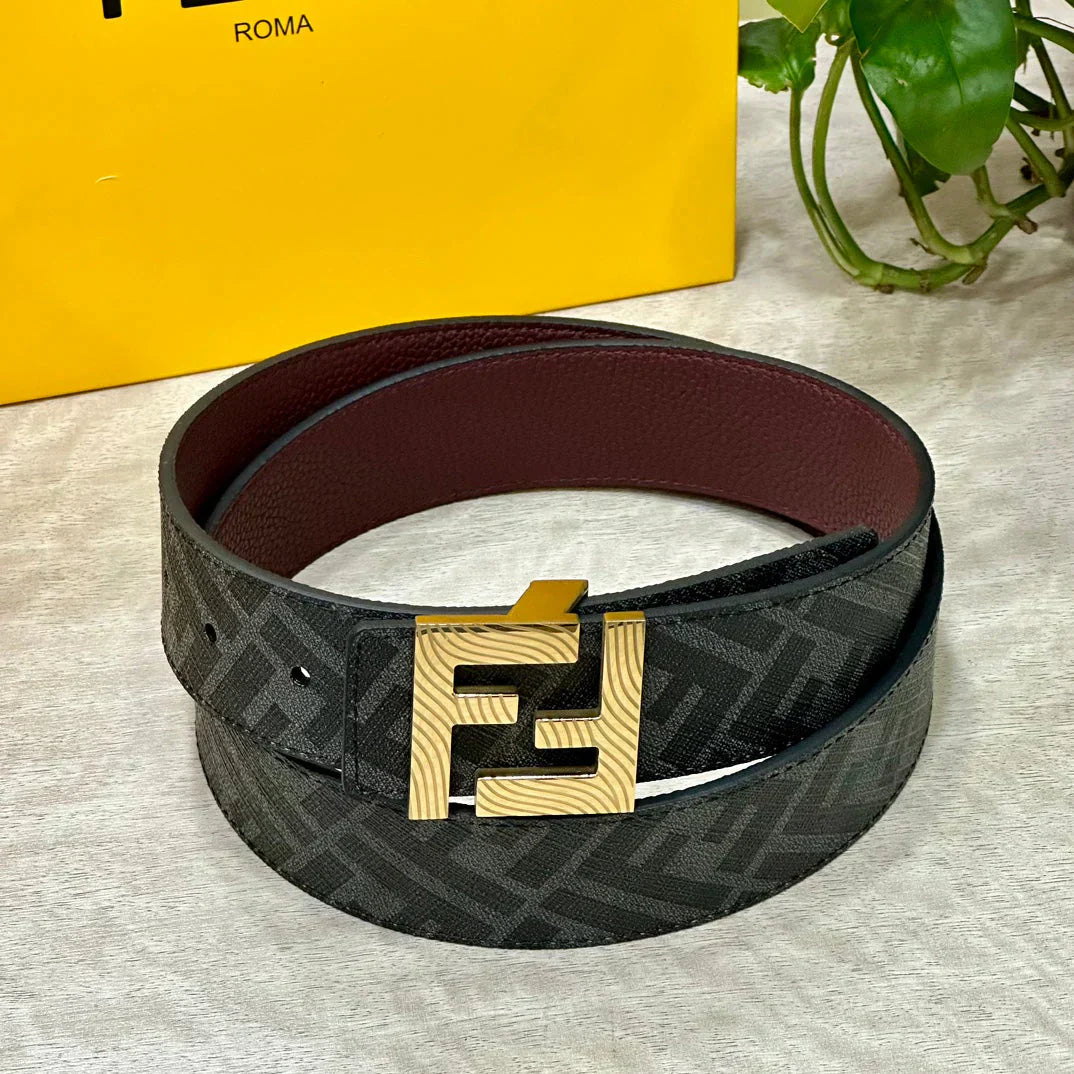 2025 Double ring reversible enamel metal belt width 4.0CM