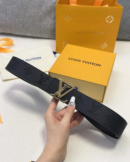 2025 belt Double-faced calfskin belt, 40 mm wide