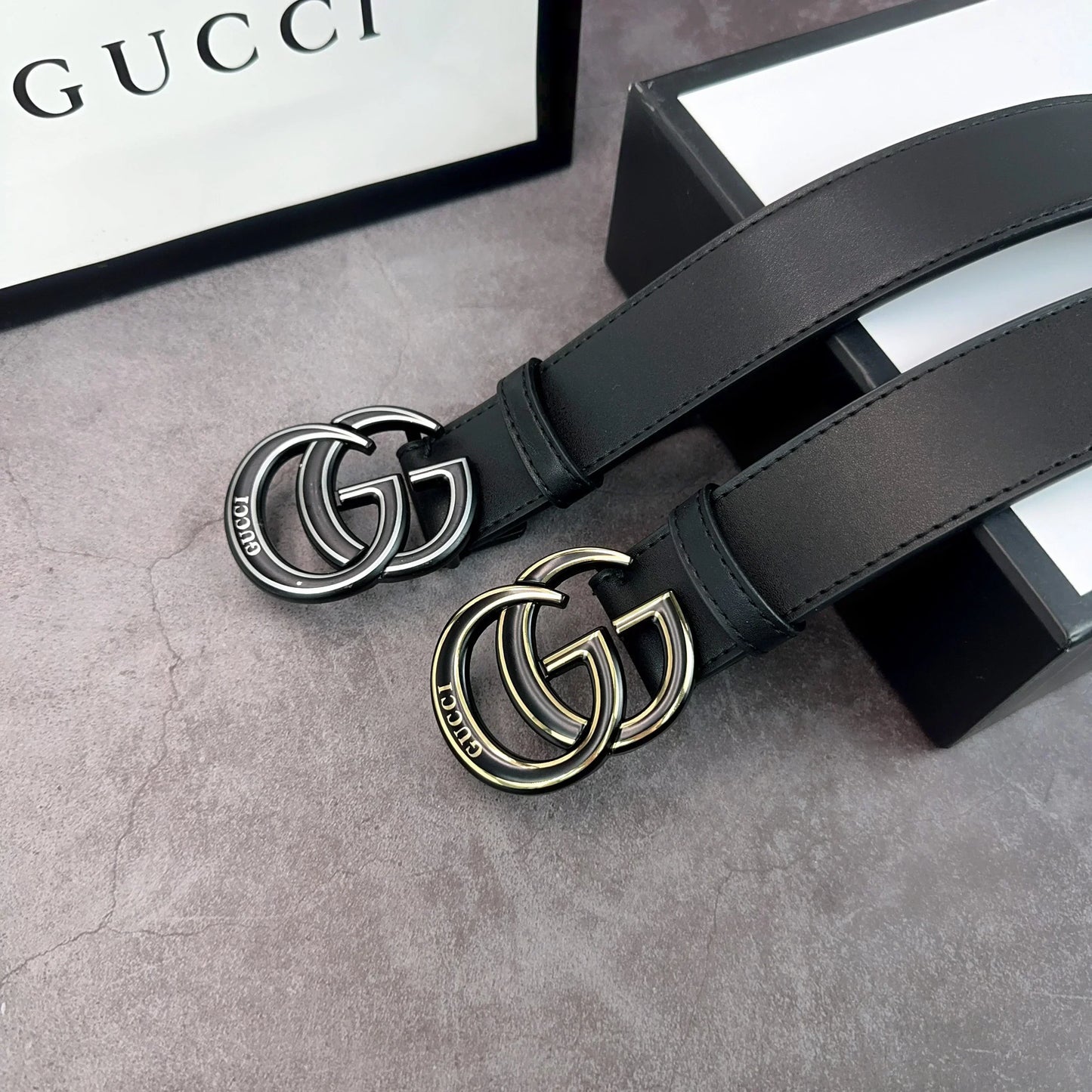 2025 belt 2 Colors printed letter leather belt