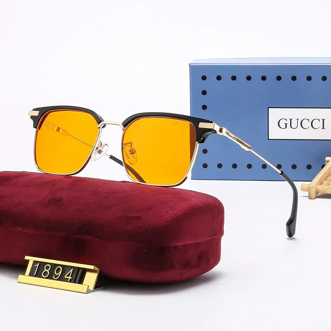 2025 RECTANGULAR-FRAME METAL SUNGLASSES 1894