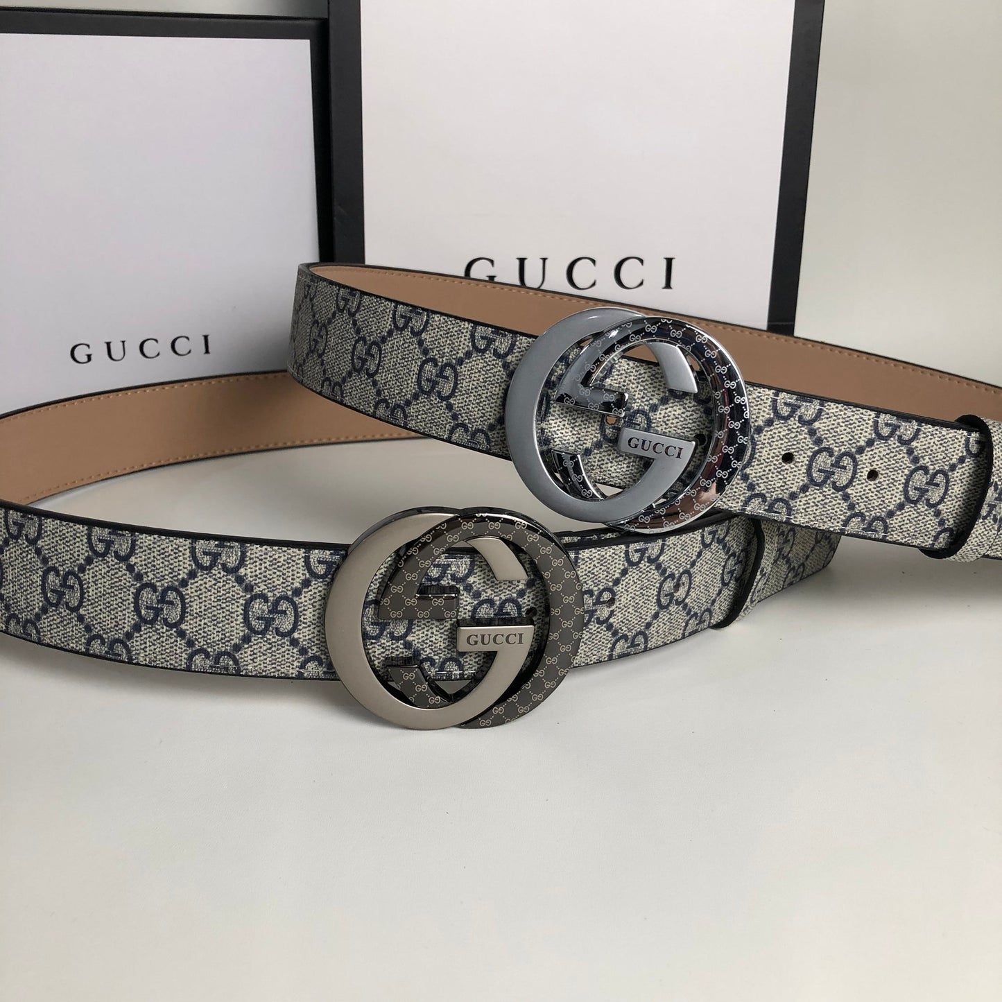 2025 3 Colors  printed letter leather belt