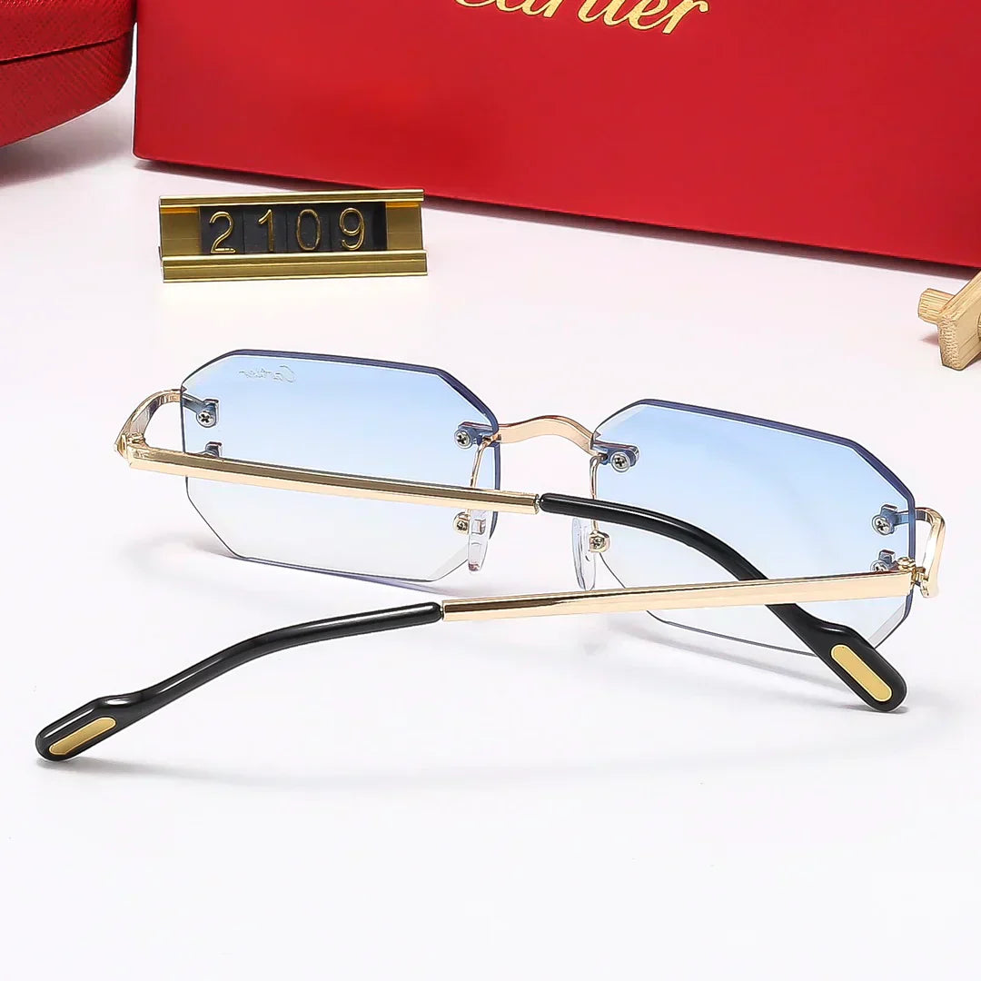 2025 5 Colors Fashion Frameless Sunglasses2109