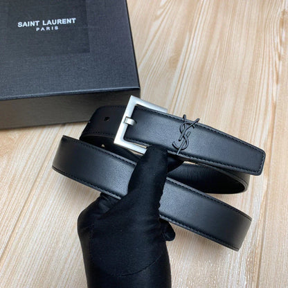 2025 Calfskin 3.0 Vintage Brass Buckle Belt