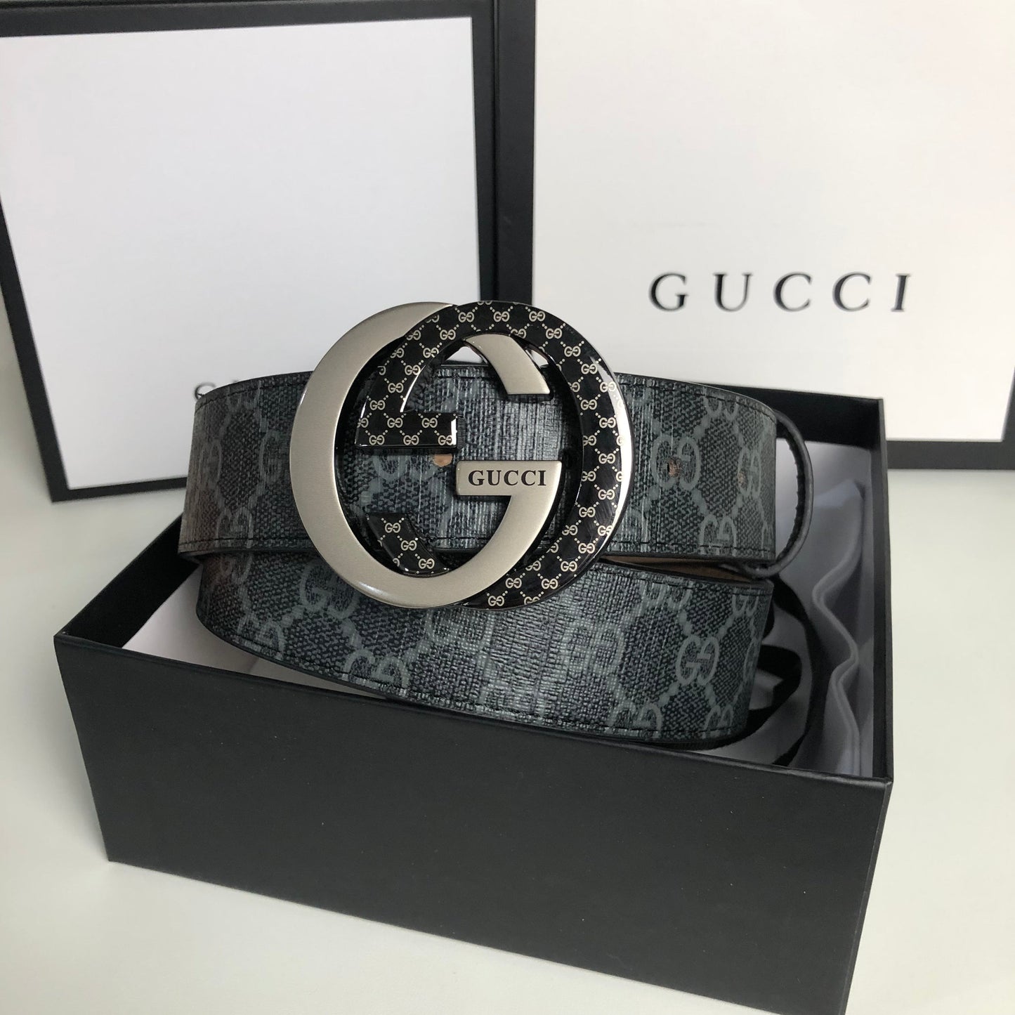 2025 3 Colors  printed letter leather belt