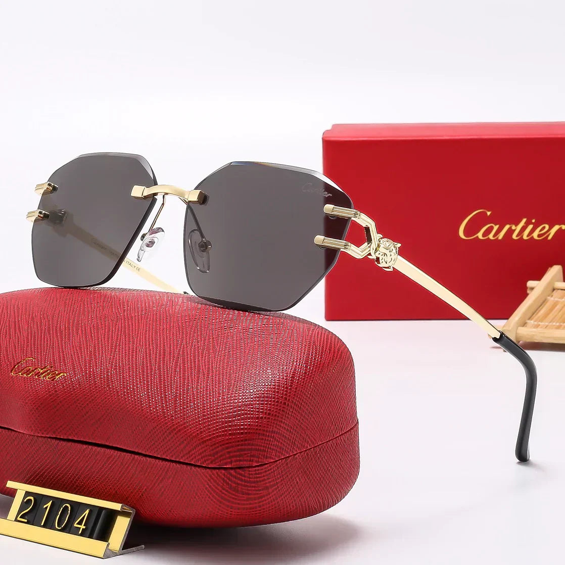 2025 Fashion Frameless Sunglasses 2104