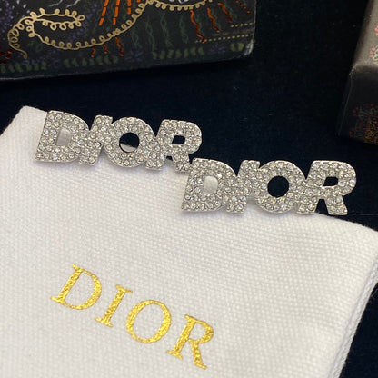 2025 Letter Full Diamond Earrings