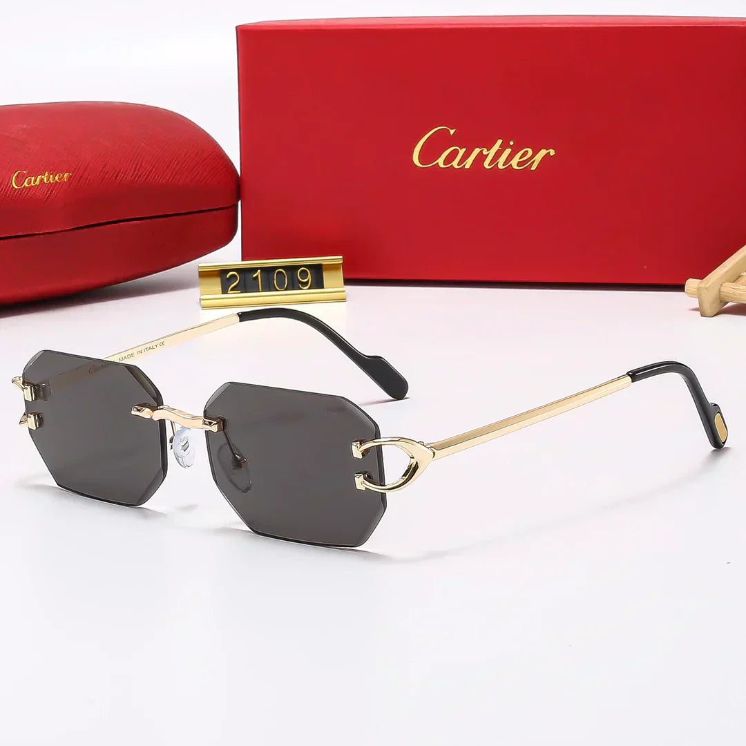 2025 5 Colors Fashion Frameless Sunglasses2109
