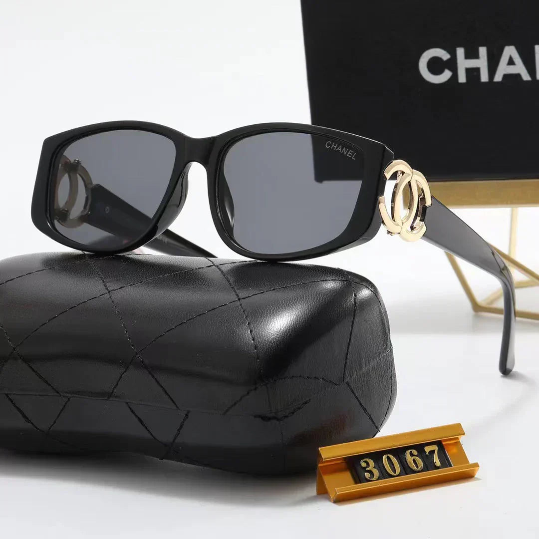 2025 Sunglasses large frame sunglasses leg logo