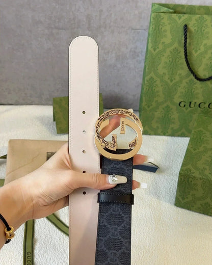 2025 Printed imported waterproof belt copper metal buckle 4.0cm