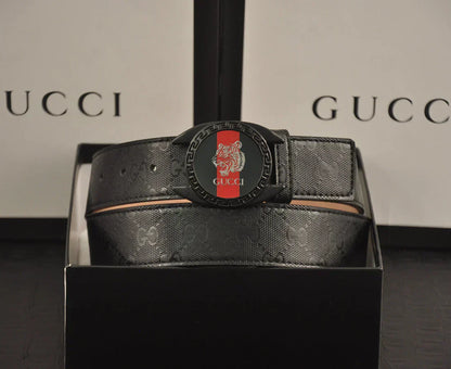 2025 2 Colors printed letter leather belt