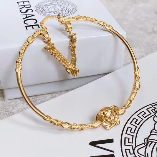 2025 Oversized Golden Hoop Earrings
