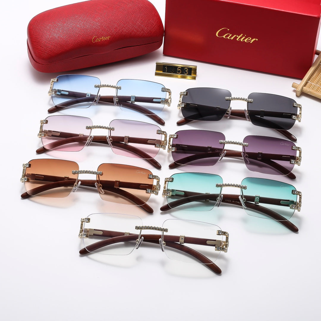 2025 6 Colors Dimond Sunglasses—1953