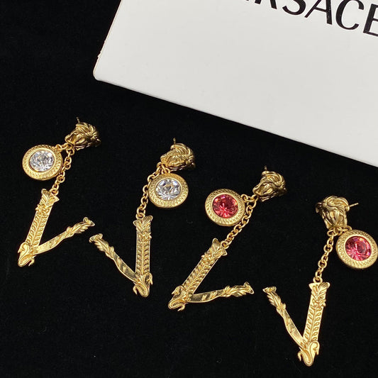 2025 Medusa Drop Diamond Earrings