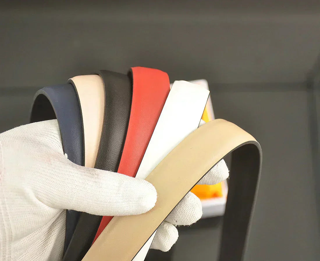 2025 6 color double C pearl rhinestone belt