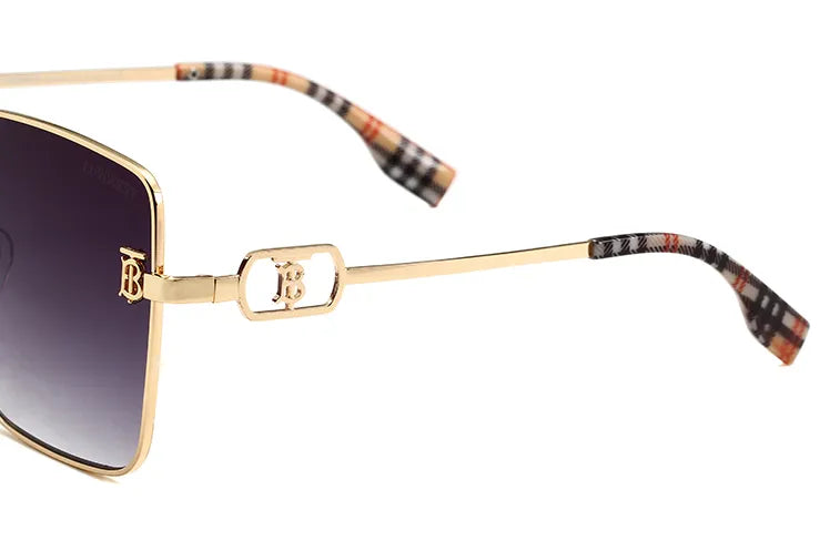 2025Retro Plaid HD Sunglasses