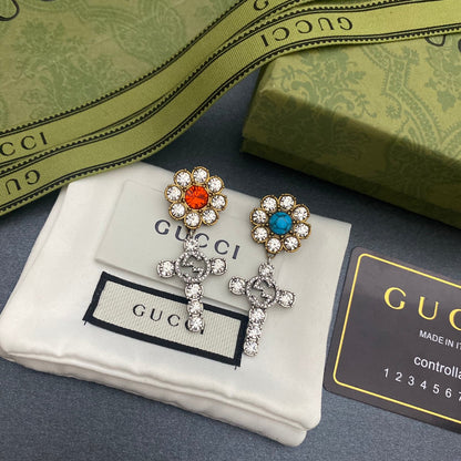 2025 Cross-shaped Diamond Earrings