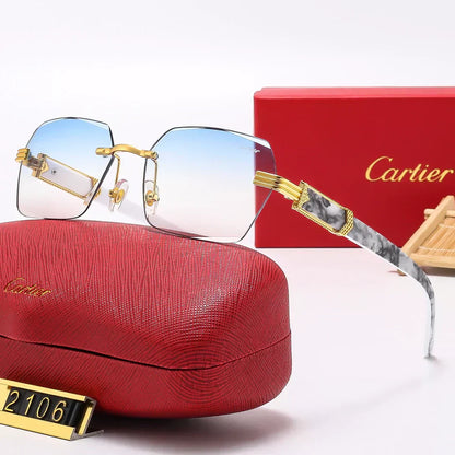 2025 stylish frameless sunglasses 2106