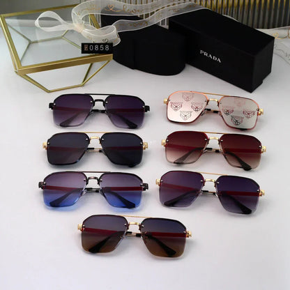 2025 Gold Thin Frame Sunglasses
