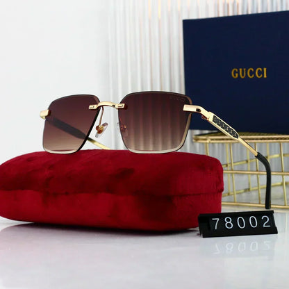 2025 Polygonal rimless cut-edge sunglasses