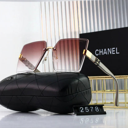 2025 Sunglasses  Square frameless fashion sunglasses