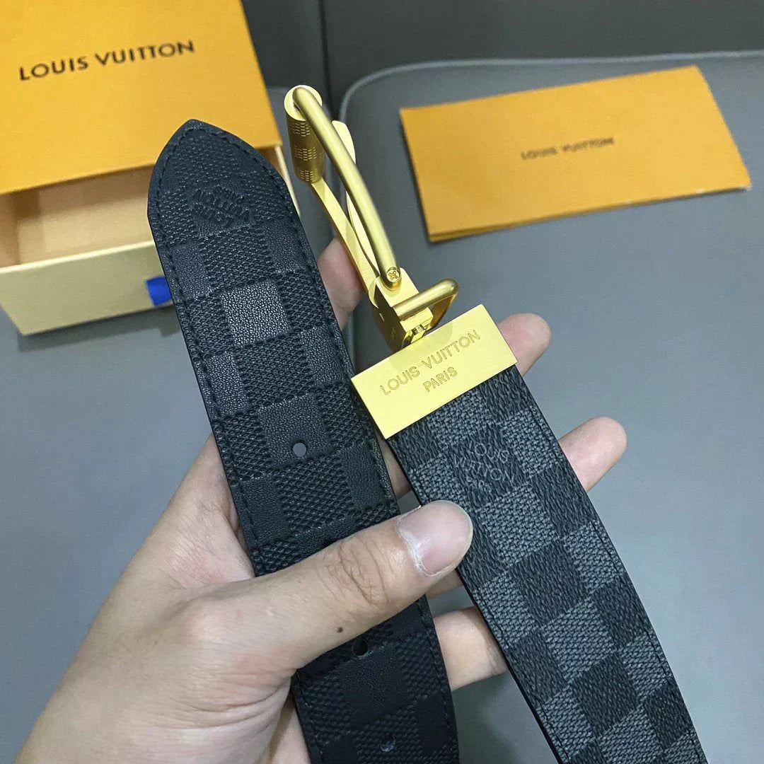 2025 Double-sided calfskin belt with pin-buckle buckle